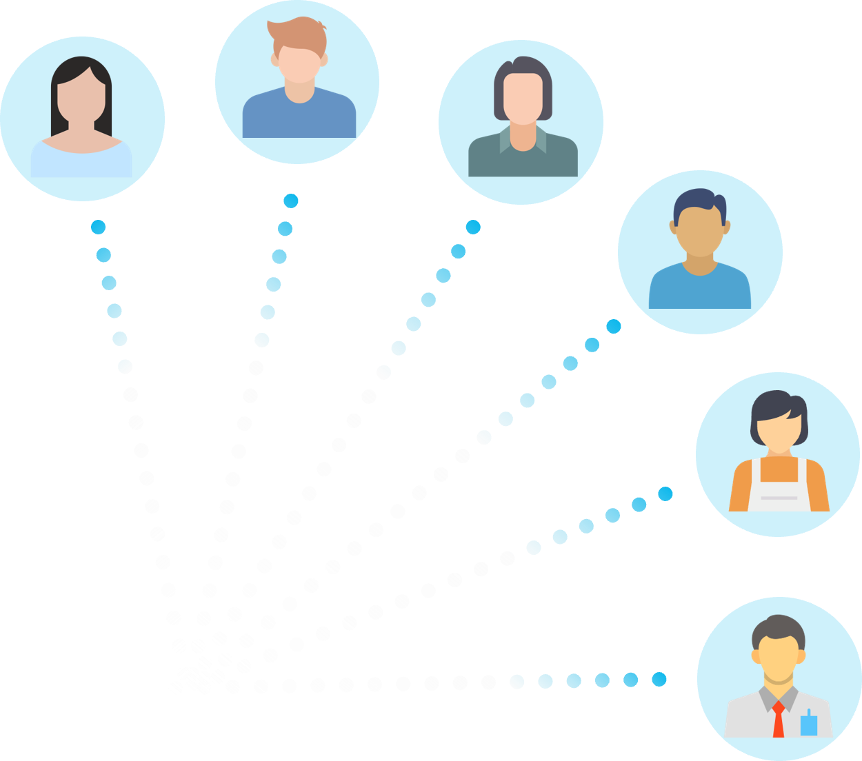 複数の人間アイコン